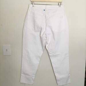 OLD NAVY High Rise Curvy O.G. Straight Jeans white Sz 14